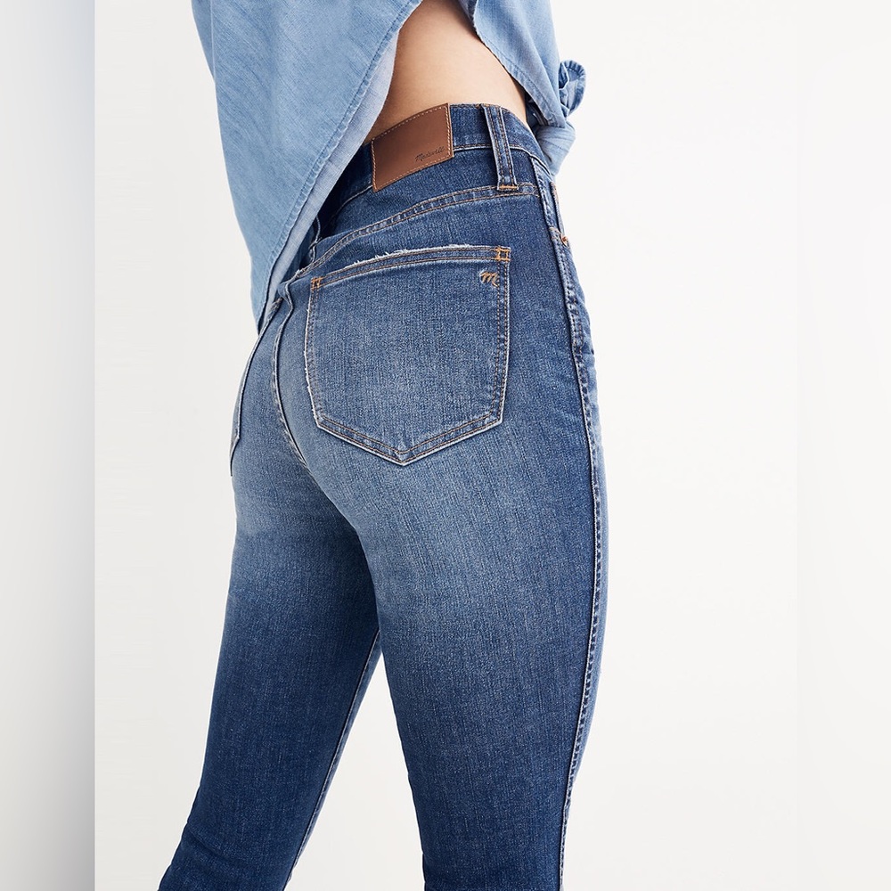 Madewell 10" High-Rise Skinny Jeans: Drop-Hem Edition Sz 25 - Picture 14 of 14